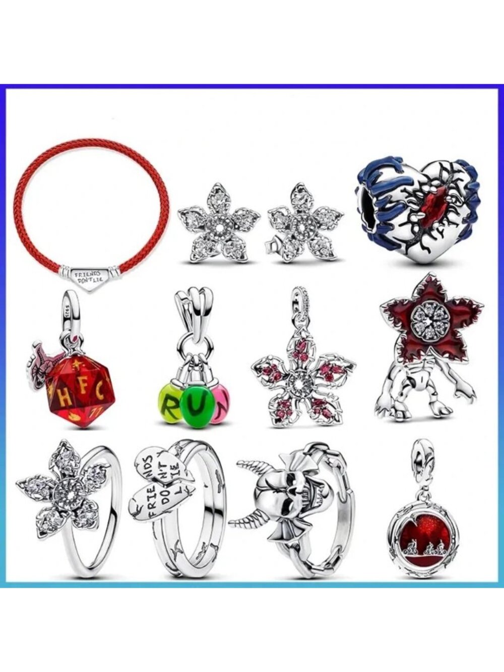 Stranger Things since 2016 Horror 1pcs Charm Sterling Silver Pandora Bracelet